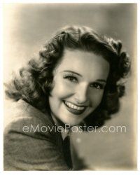 7j842 LOLA LANE 7.5x9.25 still '40s wonderful smiling head & shoulders portrait by Elmer Fryer!