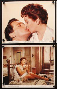 7j389 FLAME & THE FLESH 11 color 8x10 stills '54 sexy brunette bad girl Lana Turner, Pier Angeli