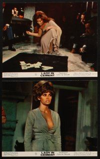 7j426 LADY IN CEMENT 8 color 8x10 stills '68 detective Frank Sinatra & sexy Raquel Welch!