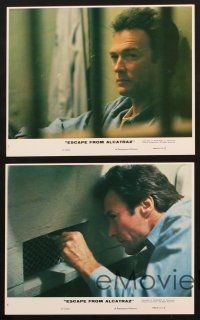 7j483 ESCAPE FROM ALCATRAZ 5 8x10 mini LCs '79 Clint Eastwood in famous prison, Don Siegel