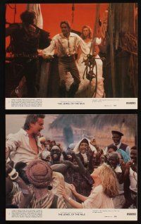 7j424 JEWEL OF THE NILE 8 8x10 mini LCs '85 Michael Douglas, Kathleen Turner & Danny DeVito!