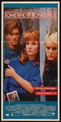 7m862 SOME KIND OF WONDERFUL Aust daybill '86 John Hughes, Eric Stoltz, Mary Stuart Masterson!