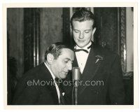 7s295 ERNST LUBITSCH 8x10 still '37 with William Lundigan at premiere of 100 Men and a Girl!