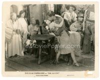 7s328 GAUCHO 8x10 still '27 suave outlaw Douglas Fairbanks about to kiss sexy Lupe Velez!