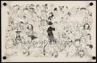 7x361 AL HIRSCHFELD 11x17 art print '54 wonderful montage artwork of many stars!