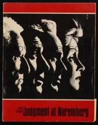 7y295 JUDGMENT AT NUREMBERG souvenir program book '61 Spencer Tracy, Garland, Lancaster, Dietrich