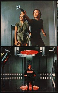 7y171 LOGAN'S RUN set of 12 lithographic prints + folder '76 York, Jenny Agutter & Farrah Fawcett!