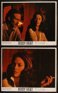 8a084 BODY HEAT 8 LCs '81 William Hurt, Kathleen Turner, Richard Crenna, Lawrence Kasdan!