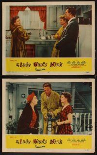 8a630 LADY WANTS MINK 4 LCs '52 Dennis O'Keefe, Ruth Hussey, Eve Arden, Gene Lockhart!