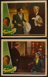 8a672 SUSPECT 4 LCs '44 Charles Laughton, Rosalind Ivan, Raines, Daniell & Ridges, Robert Siodmak!