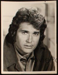 8d928 BONANZA 2 TV 7x9 stills '60s Michael Landon close up & full-length with gun!