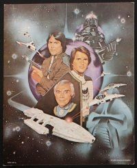 8d248 BATTLESTAR GALACTICA 5 8x10 mini LCs '78 Richard Hatch, Dirk Benedict, Greene, Gurre art!