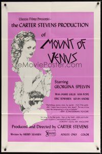 8f668 MOUNT OF VENUS 1sh '75 Greek Mythology sex, artwork of sexy Georgina Spelvin, x-rated!