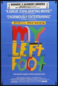 8f678 MY LEFT FOOT 1sh '89 Daniel Day-Lewis, life, laughter, and the occasional miracle!