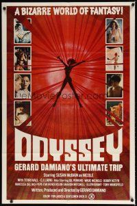 8f718 ODYSSEY 1sh '77 Gerard Damiano's ultimate trip, a bizarre world of sexploitation fantasy!