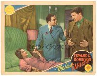 8g165 LAST GANGSTER LC '37 Edward G. Robinson between pretty Rose Stradner & Lionel Stander!