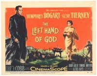 8g448 LEFT HAND OF GOD TC '55 art of priest Humphrey Bogart in Asia w/pretty Gene Tierney!