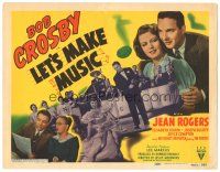 8g449 LET'S MAKE MUSIC TC '40 Bob Crosby & His Orchestra with pretty Jean Rogers!