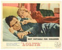 8g784 LOLITA LC #1 '62 Stanley Kubrick directed, James Mason is repulsed by Shelley Winters in bed!