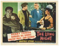 8g171 LONG NIGHT LC #4 '47 Henry Fonda stops Vincent Price grabbing sexy Ann Dvorak at bar!