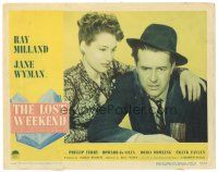 8g787 LOST WEEKEND LC #5 '45 alcoholic Ray Milland & Doris Dowling, directed by Billy Wilder!