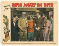 8g790 LOVE MAKES 'EM WILD LC '27 pretty Sally Phipps between big men in cool hats with canes!