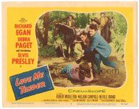 8g793 LOVE ME TENDER LC #4 '56 1st Elvis Presley, men pull him off of pretty Debra Paget!