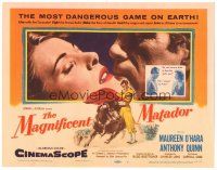 8g456 MAGNIFICENT MATADOR TC '55 Budd Boetticher, Anthony Quinn, Maureen O'Hara, bullfighting!