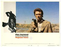 8g174 MAGNUM FORCE int'l LC #8 '73 bandaged Clint Eastwood is Dirty Harry pointing his huge gun!