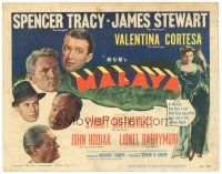 8g457 MALAYA TC '49 Spencer Tracy, James Stewart, Valentina Cortesa, John Hodiak, Lionel Barrymore