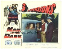 8g175 MAN IN THE DARK LC '53 3-D, Edmond O'Brien by car w/ Horace McMahon, Dennis & Ted de Corsia!