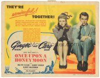 8g475 ONCE UPON A HONEYMOON TC '42 pretty Ginger Rogers & Cary Grant are wonderful together!