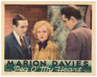 8g871 PEG O' MY HEART LC '33 close up of two men staring at pensive pretty Marion Davies!