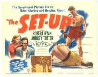 8g507 SET-UP TC '49 boxer Robert Ryan close up in boxing ring, Robert Wise film noir!