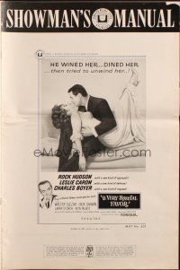 8m976 VERY SPECIAL FAVOR pressbook '65 Charles Boyer, Rock Hudson tries to unwind Leslie Caron!