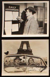 8w323 ASSIGNMENT PARIS 5 8x10 stills '52 Dana Andrews, sexy Marta Toren, George Sanders