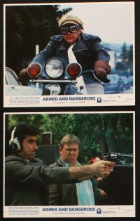 8w559 ARMED & DANGEROUS 8 8x10 mini LCs '86 Meg Ryan, Eugene Levy, security guard John Candy!