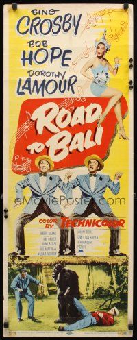 8z650 ROAD TO BALI insert '52 Bing Crosby, Bob Hope & sexy Dorothy Lamour in Indonesia!