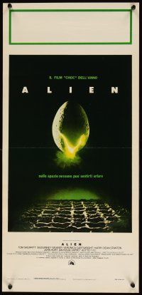 8z781 ALIEN Italian locandina '79 Ridley Scott outer space sci-fi classic, cool hatching egg image!