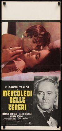 8z788 ASH WEDNESDAY Italian locandina '73 aging Elizabeth Taylor gets extensive plastic surgery!