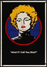 9d235 DICK TRACY linen teaser 1sh '90 art of Madonna as Breathless Mahoney, Mind if I call you Dick