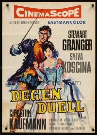 9m642 SWORDSMAN OF SIENA German '62 La congiura dei dieci, art of Stewart Granger & Sylva Koscina!