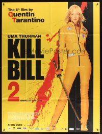 1e259 KILL BILL: VOL. 2 advance Dutch 48x63 '04 great full-length image of Uma Thurman w/ katana!