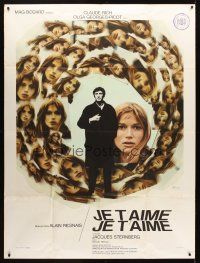 1e537 JE T'AIME JE T'AIME French 1p '68 Alain Resnais, art of Rich & Georges-Picot by Ferracci!