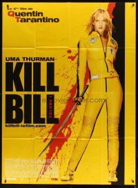 1e542 KILL BILL: VOL. 1 French 1p '03 Quentin Tarantino, full-length Uma Thurman with katana!