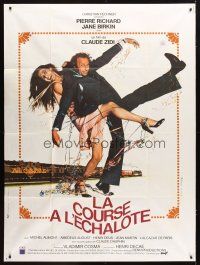 1e548 LA COURSE A L'ECHALOTE French 1p '75 Pierre Richard, Jane Birkin, The Wild Goose Chase!