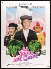 1e554 LA SOUPE AUX CHOUX French 1p '81 Louis de Funes sci-fi with space aliens, Cabbage Soup!