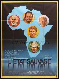 1e565 L'ETAT SAUVAGE French 1p '78 portraits of top stars on the African continent!