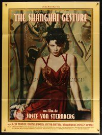 1e656 SHANGHAI GESTURE French 1p R96 Josef von Sternberg, incredible c/u of sexy Gene Tierney!