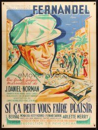 1e657 SI CA PEUT VOUS FAIRE PLAISIR French 1p '48 great art of Fernandel by Constantine Belinsky!